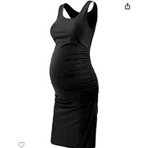 🎉2x Host Pick🎉 Ruched Midi Fitted Dress for Pregnant Women 🤰🏽